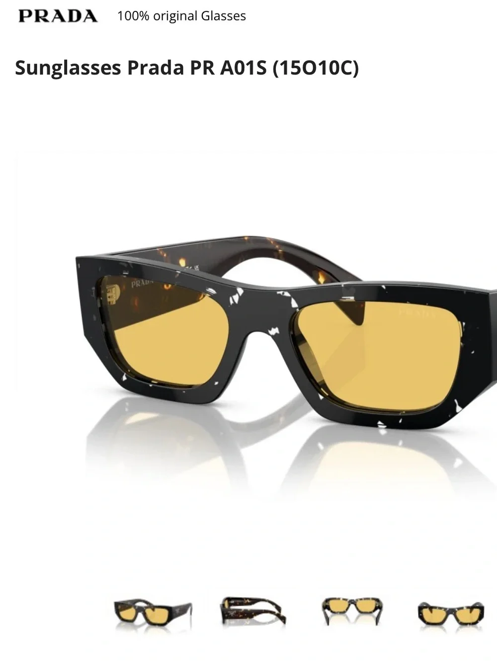 Prada bold rectangular